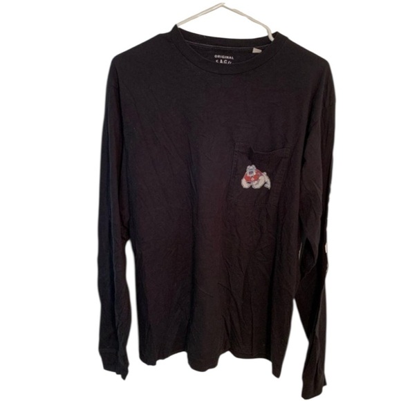 Original League Collegiate Long Sleeve T-Shirt Fresno State Bulldogs M - Picture 2 of 4